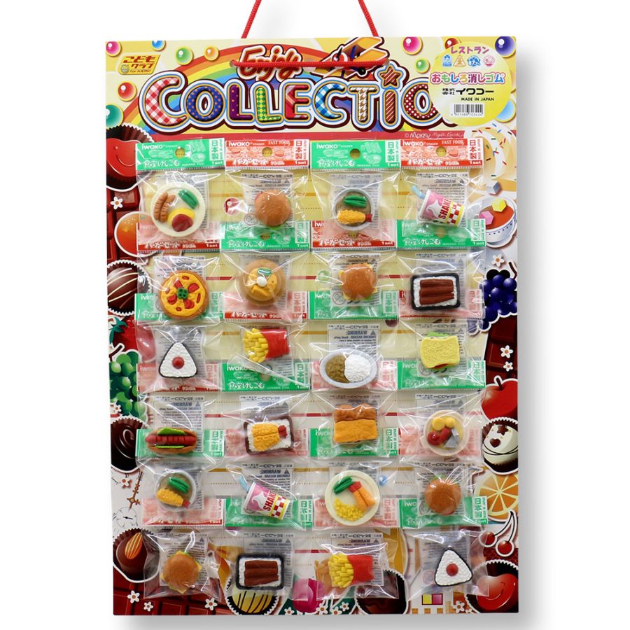 【イベント・お祭り】『イワコーおもしろ消しゴム 台紙24付』<レストラン> ☆日本製☆