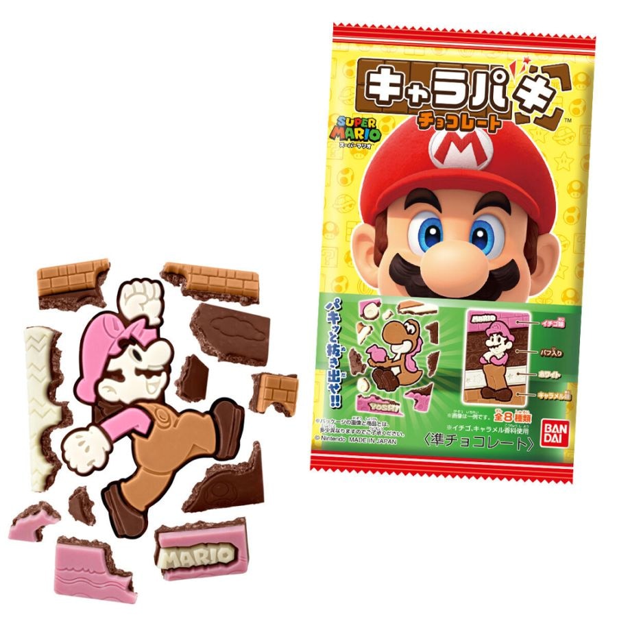【お菓子】『スーパーマリオ　キャラパキ　チョコレート　1箱上代￥138×14個入』