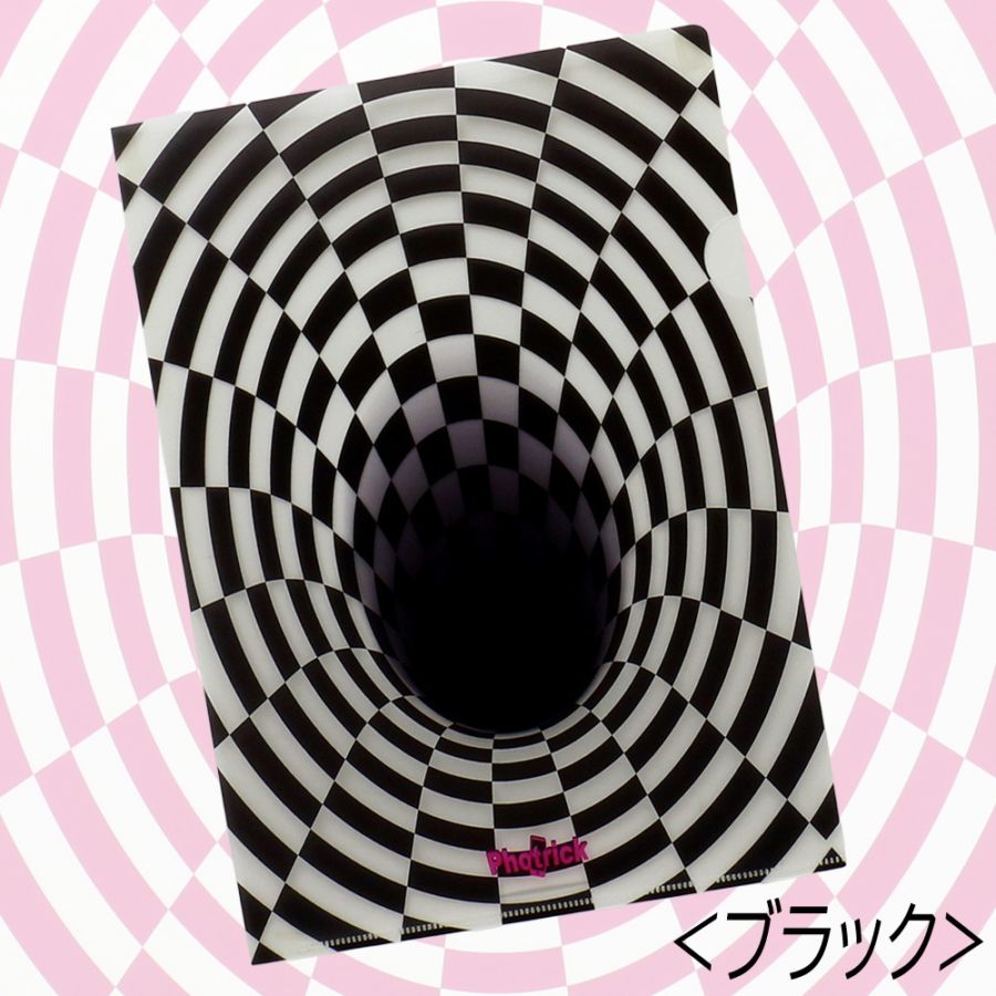 ★スペシャルプライス！！★【Photrick】『クリアファイル　チェッカー柄』＜ブラック＞