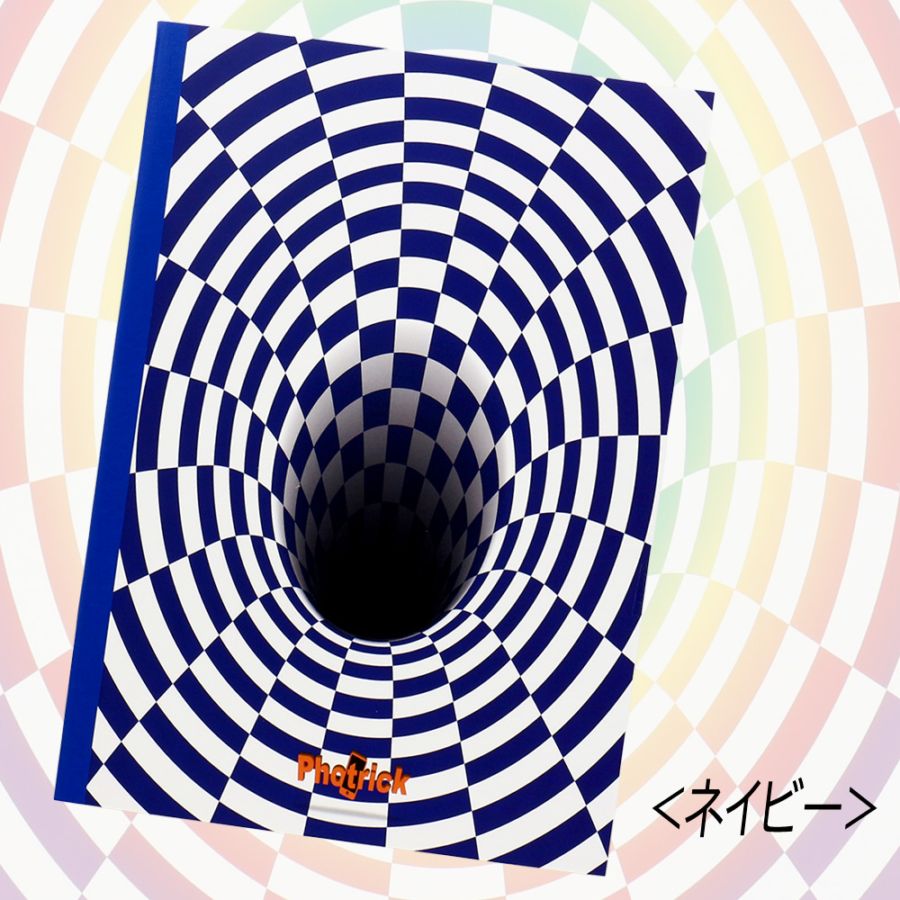 ★スペシャルプライス！！★【Photrick】『B5ノート　チェッカー柄』＜ネイビー＞