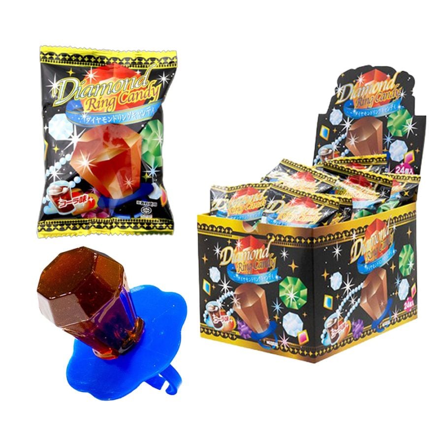 【お菓子】『ダイヤモンドリングキャンディ<コーラ味> 1箱上代¥40×24個入』