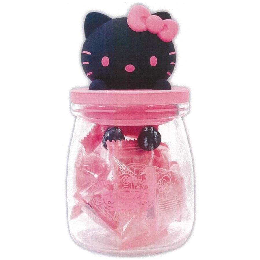 【サンリオキャラクターズ】『キャンディボトル　上代￥1200』〈ハローキティ ブラック×ピンク〉