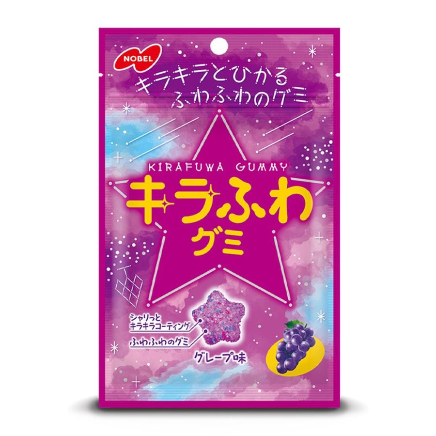 【お菓子】『キラふわグミ　1箱上代￥150×6個入』＜グレープ＞