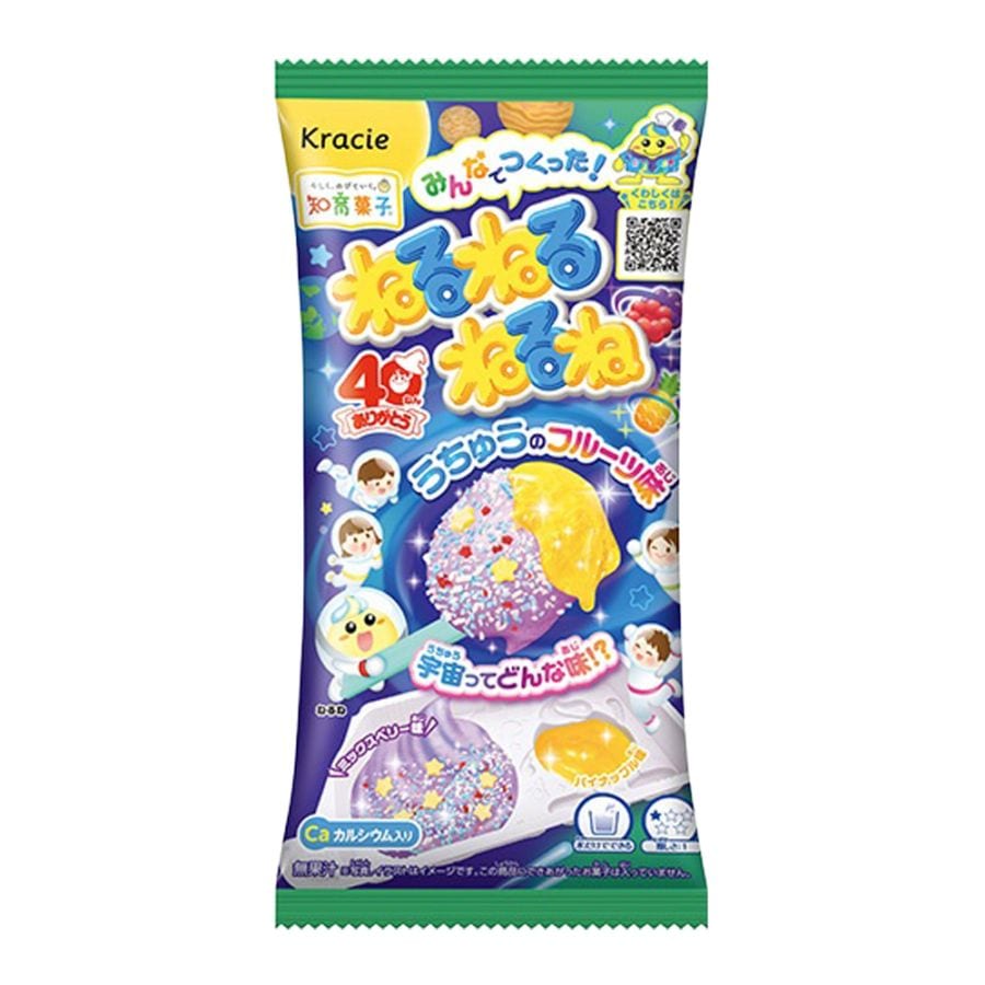 【お菓子】『ねるねるねるね　1箱上代￥150×10個入』＜うちゅうのフルーツ味＞　～知育菓子～