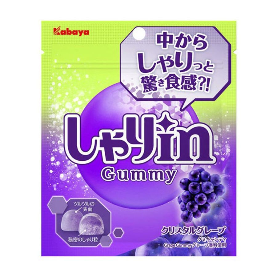 【お菓子】『しゃりinグミ　1箱上代￥160×10個入』＜グレープ＞