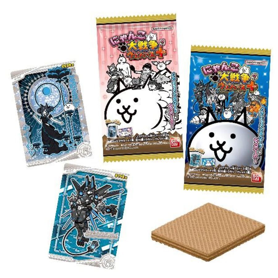 【お菓子】『にゃんこ大戦争　ウエハース＋9　1箱上代￥155×20個入』　～カード付き～