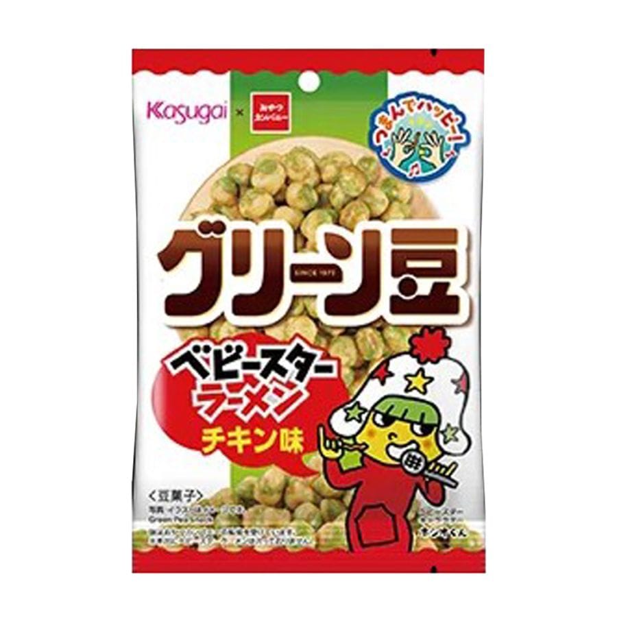 【お菓子】『グリーン豆　ベビースターラーメン チキン味　上代￥200』