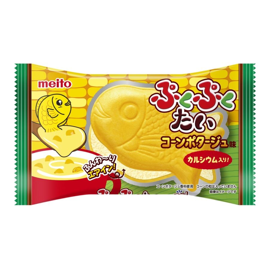 【お菓子】『ぷくぷくたい　上代￥80×10個入』＜コーンポタージュ味＞