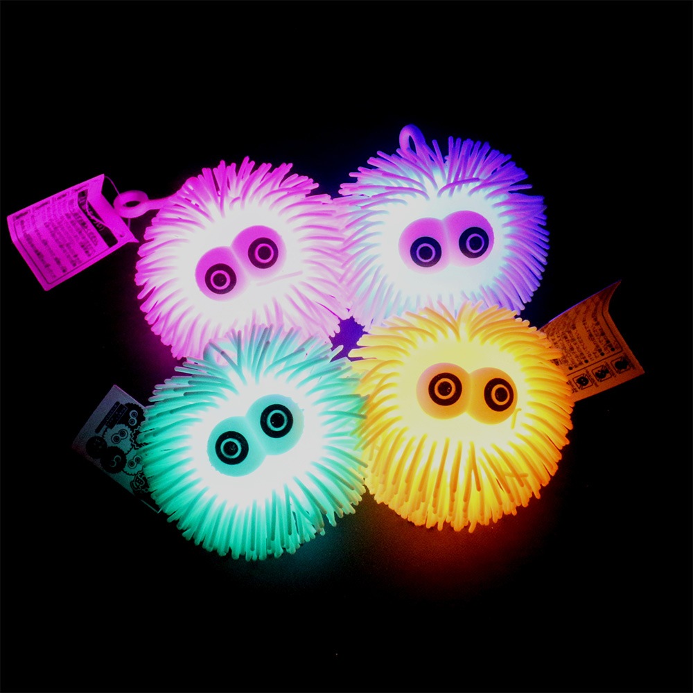 光るおもちゃ】『ピカピカ目玉モジャ助』＜4色アソート＞ | お祭り