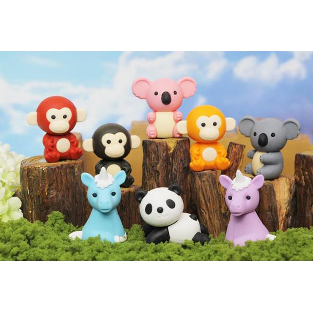 イワコー おもしろ消しゴム】『森の動物』＜8種アソート＞☆日本製