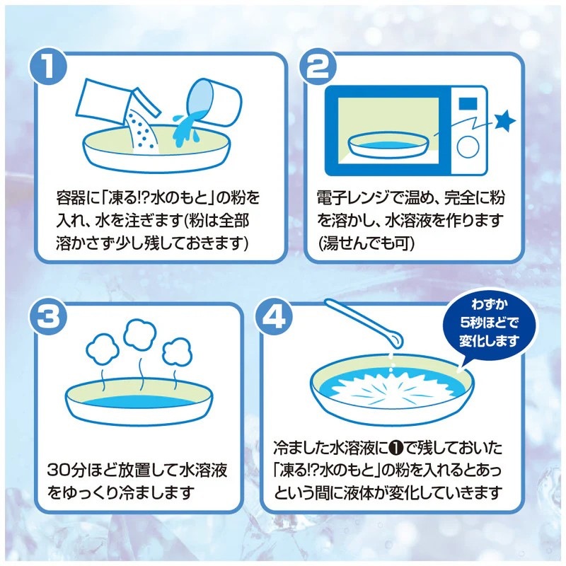 ☆スぺシャルプライス☆【ちょこっと実験箱】『瞬間凍結！？凍る！？んです』