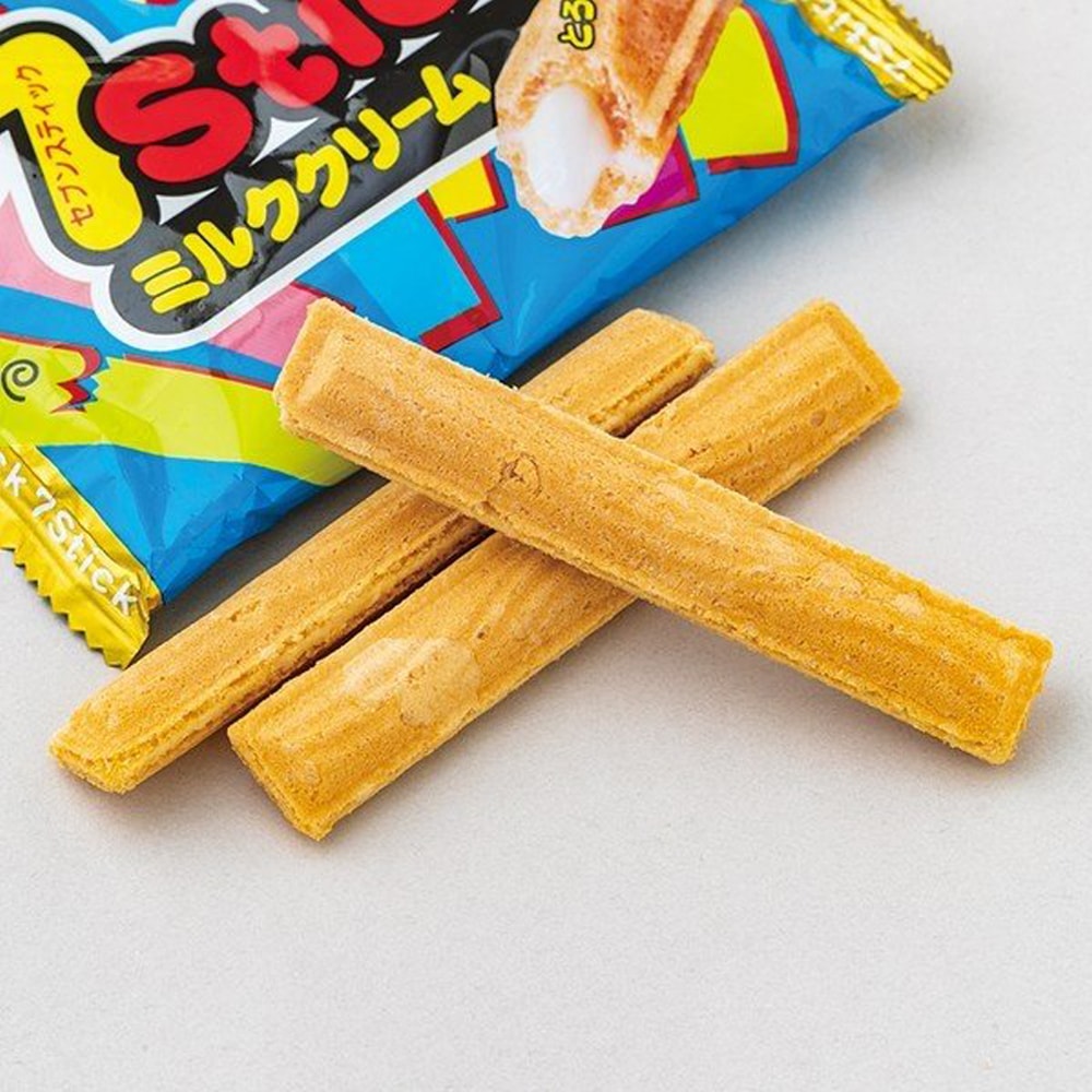 【お菓子】『セブンスティック　上代￥35×12袋入』＜ミルククリーム＞　～ウエハース菓子～