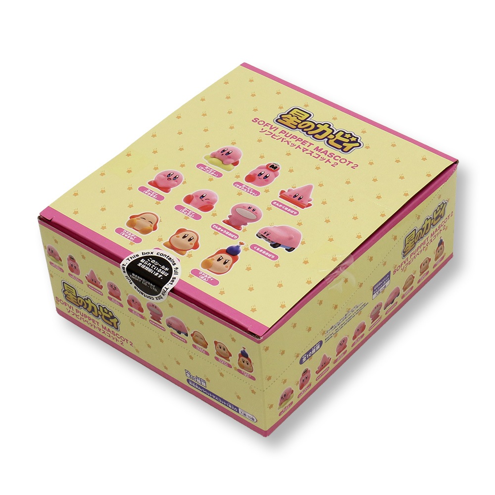 星のカービィ】『ソフビパペットマスコット 上代￥600×10パック入BOX