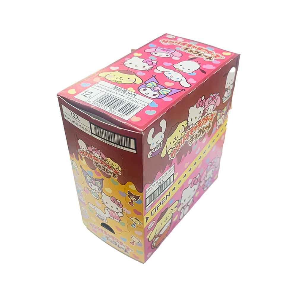 【お菓子】『1本サンリオキャラクターズ チョコレート 1箱上代¥129×12個入』