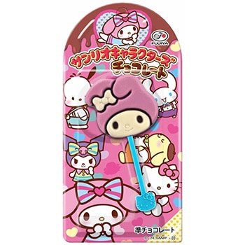 【お菓子】『1本サンリオキャラクターズ チョコレート 1箱上代¥129×12個入』