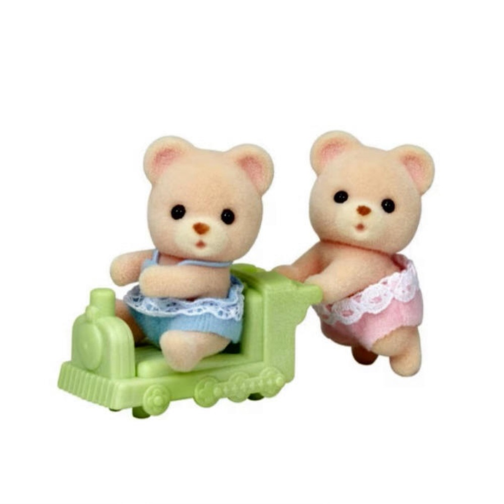にっこりーノ　双子・三つ子シリーズ Amazon | シルバニアファミリー 人形 【 ビスケットクマのみつご