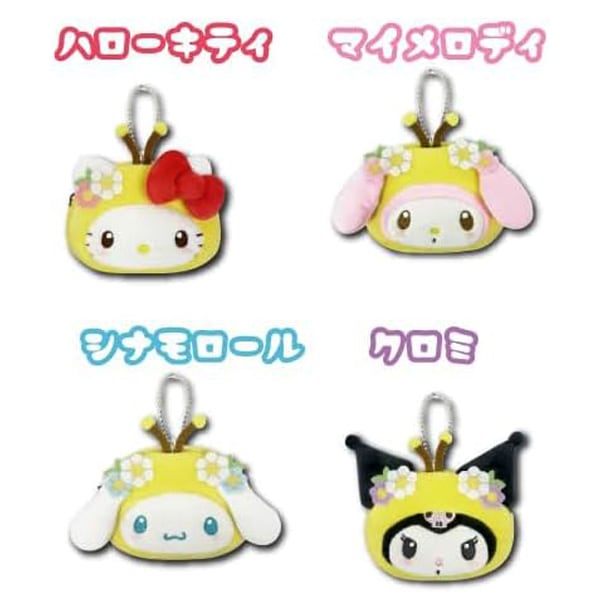 サンリオキャラクターズ】『ミニフェイスポーチ ミツバチ