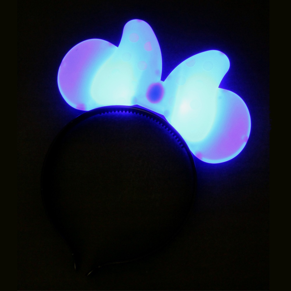 【光るおもちゃ】『ライトマウスリボンカチューシャ』<4色アソート>