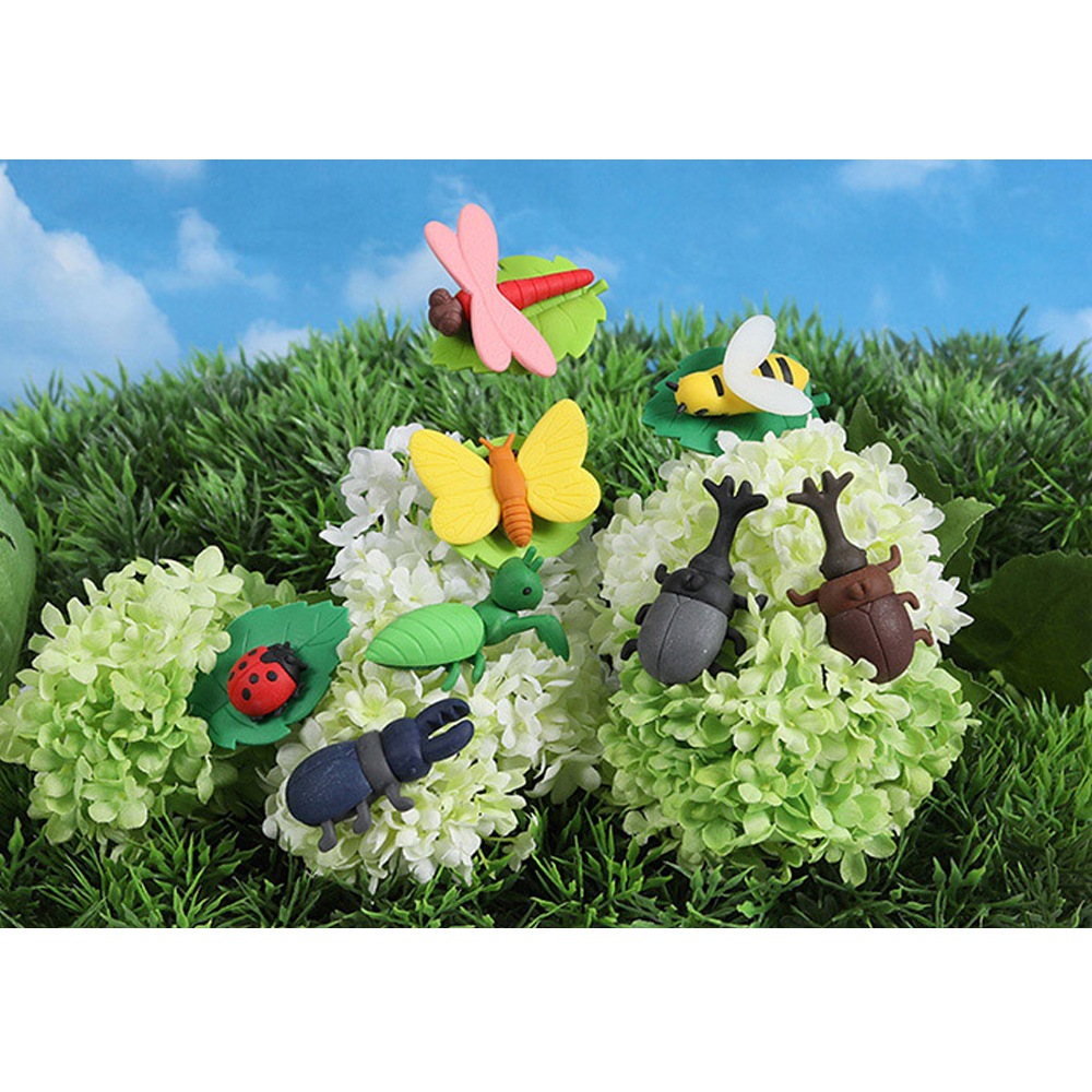 イワコー おもしろ消しゴム】『昆虫』＜9種アソート＞ ☆日本製