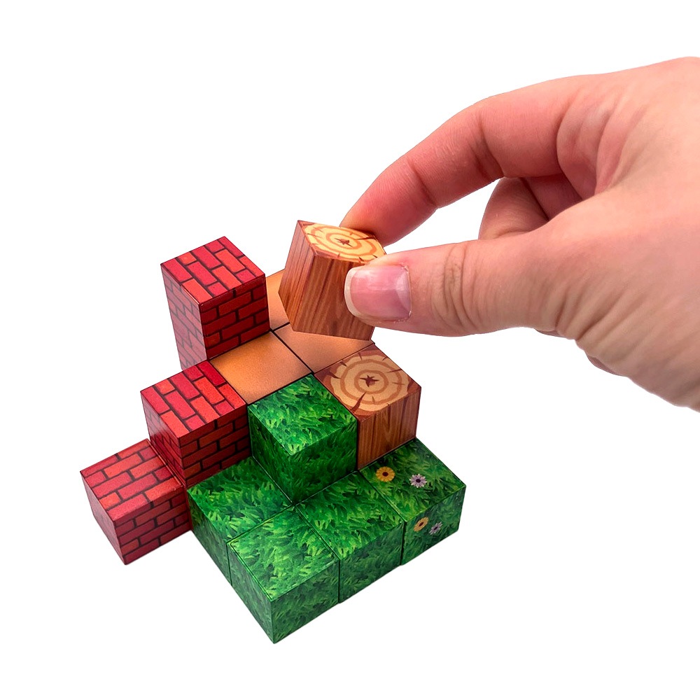 【おもちゃ・景品】『マグネットキューブブロック』＜4種＞