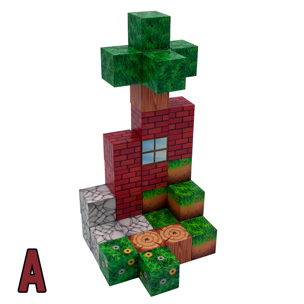 【おもちゃ・景品】『マグネットキューブブロック』＜4種＞