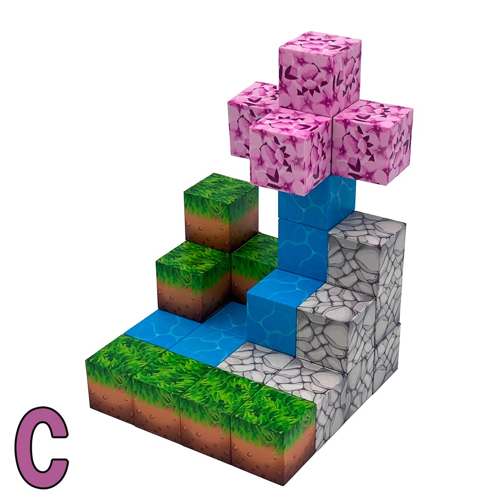 【おもちゃ・景品】『マグネットキューブブロック』＜4種＞