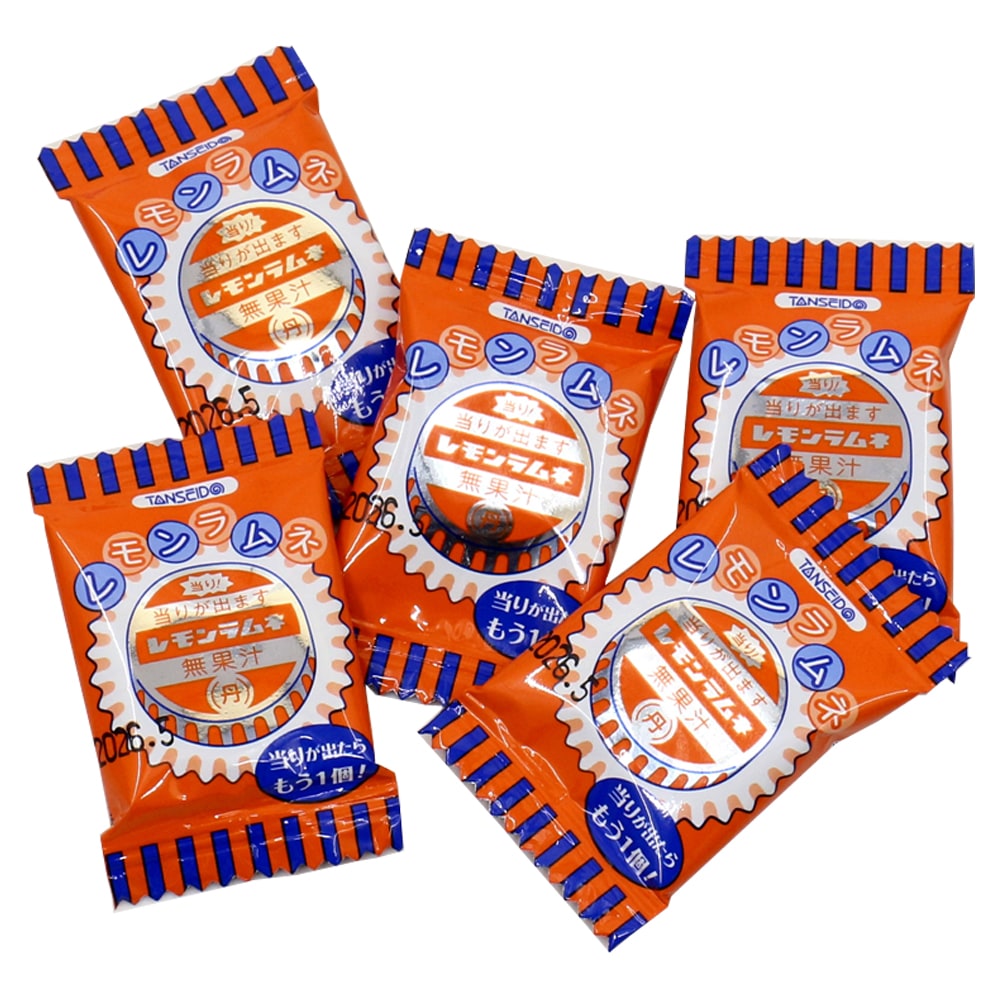 お菓子】『レモンラムネ 100付 上代￥14×100個』 ～当たりくじ付