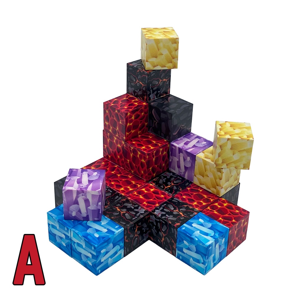 【おもちゃ・景品】『マグネットキューブブロック2』＜4種＞