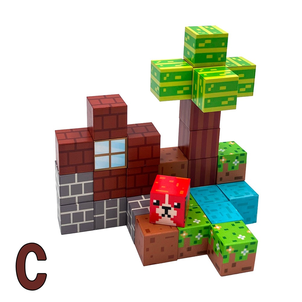 【おもちゃ・景品】『マグネットキューブブロック3』＜4種＞