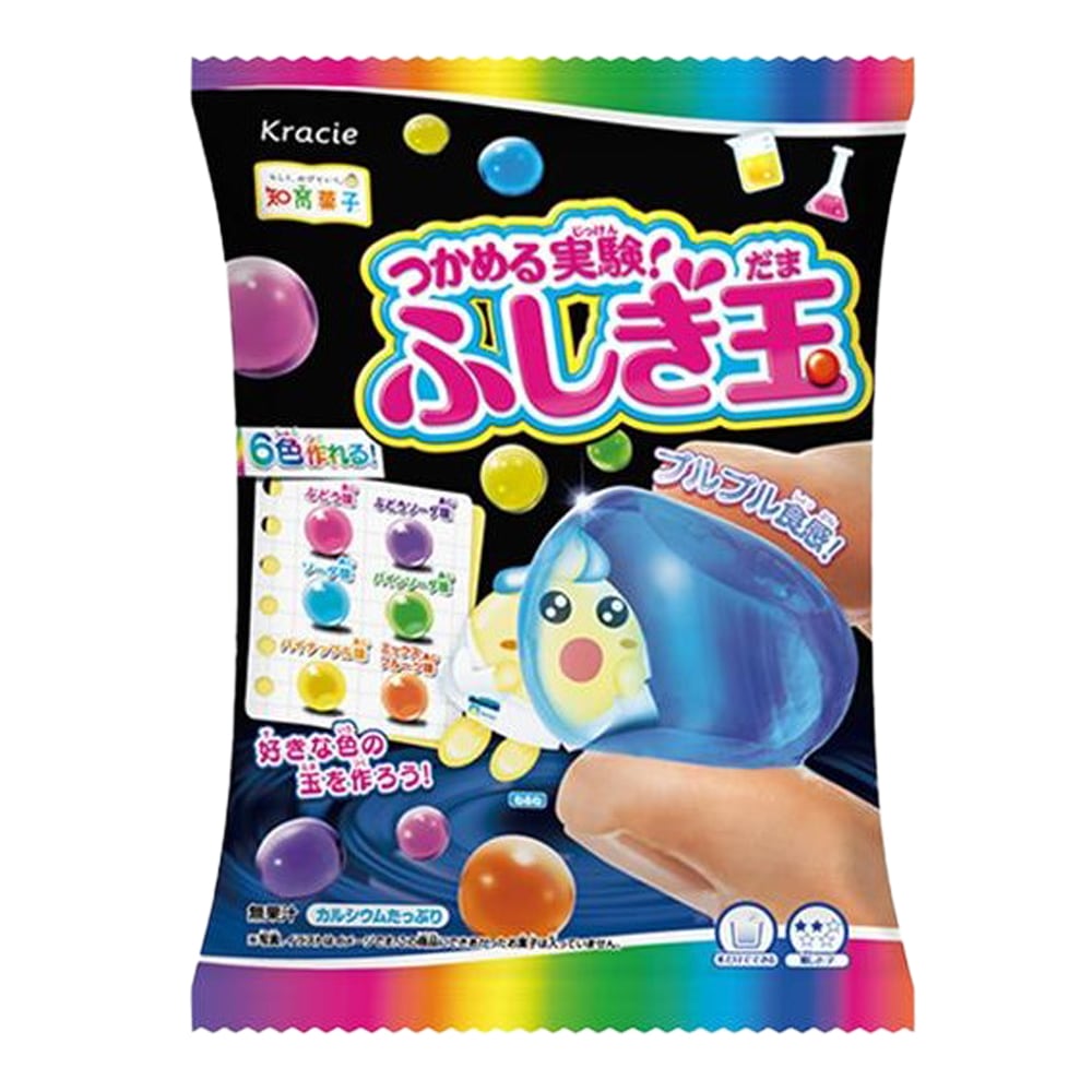お菓子】『つかめる実験！ふしぎ玉 1箱上代￥180×7個入』 ～ 知育菓子