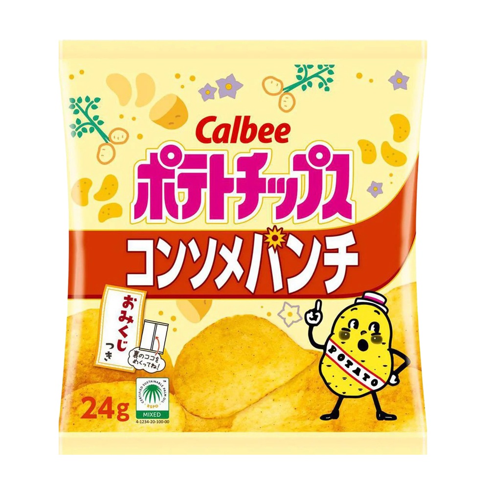 【お菓子】『ポテトチップスたべよんパック（4袋入）上代￥350』＜コンソメパンチ＞