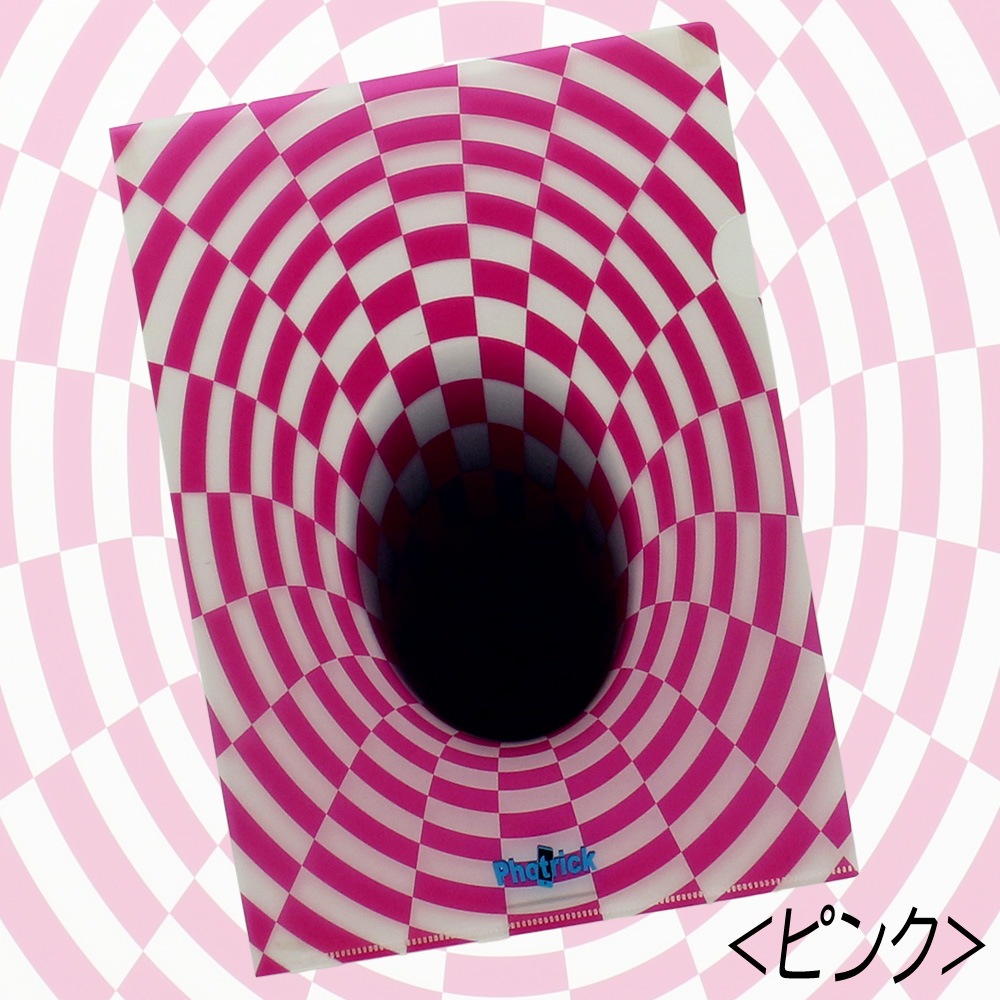 ★スペシャルプライス！！★【Photrick】『クリアファイル　チェッカー柄』＜ピンク＞