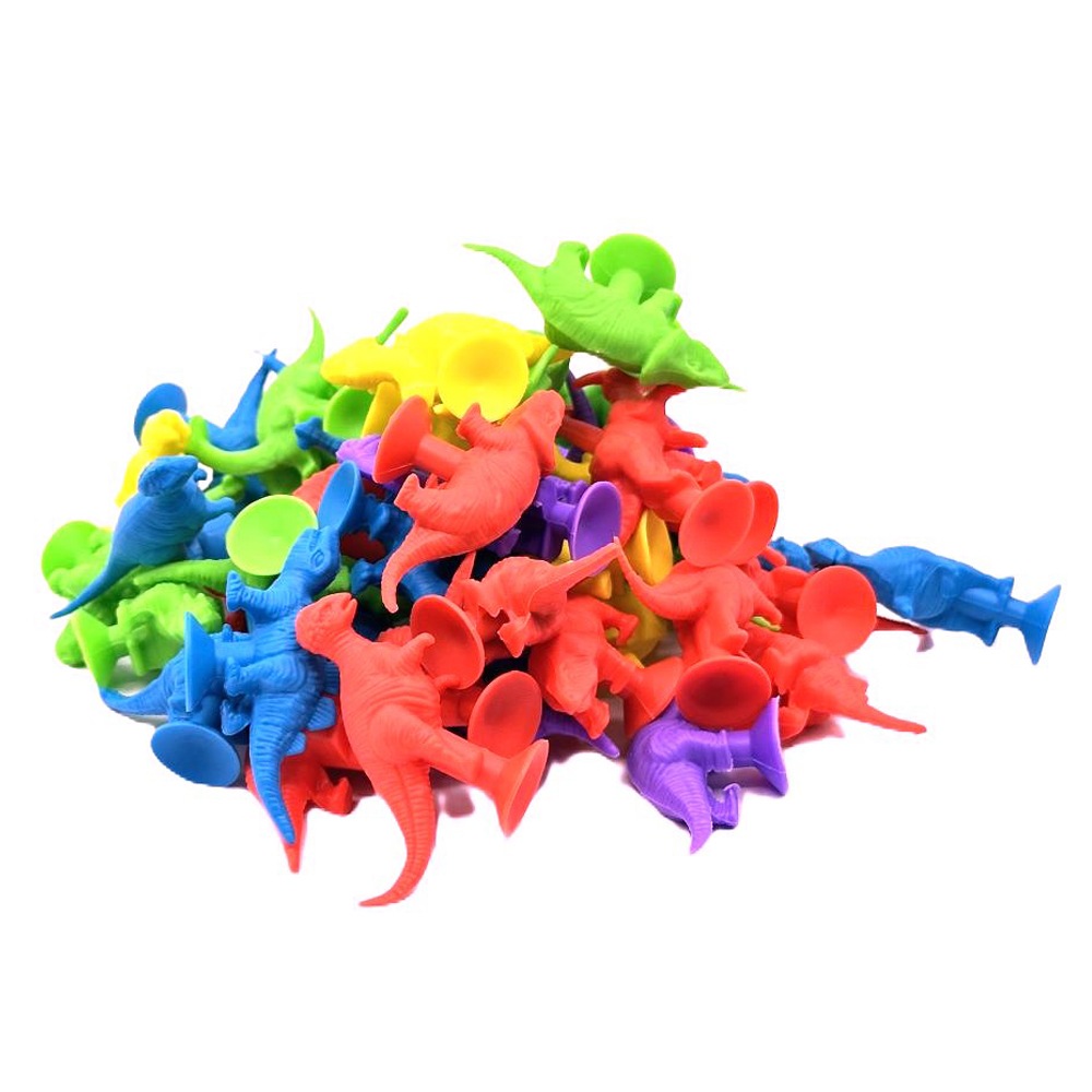 【おもちゃ・景品】『吸盤恐竜フィギュア』＜6型5色アソート＞