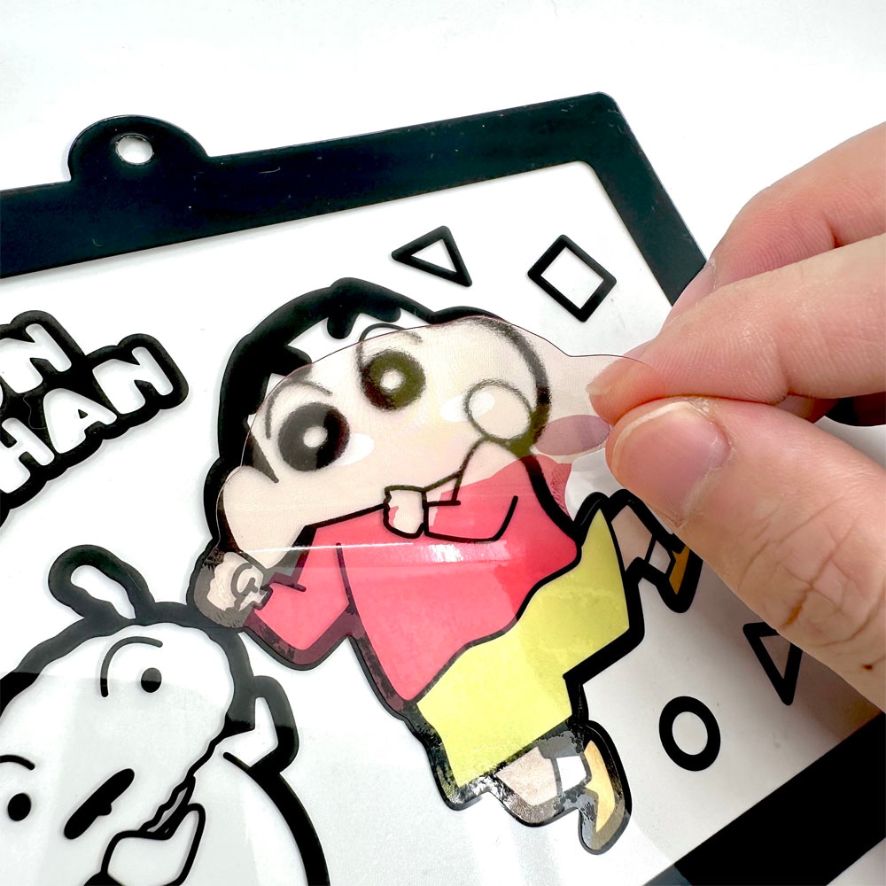 【クレヨンしんちゃん】『クリアシールアート』<3柄>