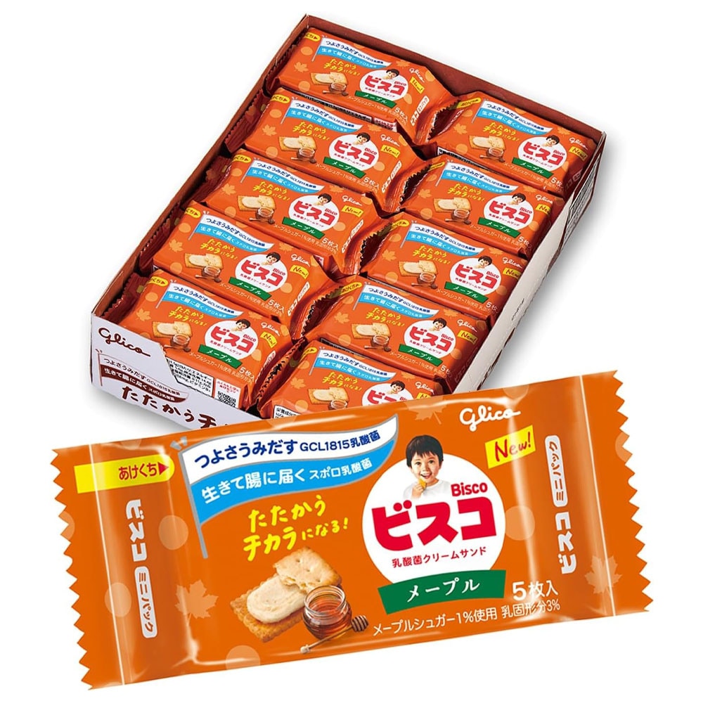 【お菓子】『5枚ビスコミニパック(メープル) 1セット上代¥60×20個入』