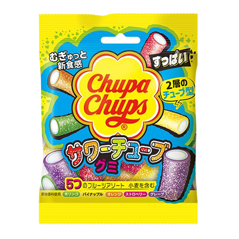 【お菓子】『チュッパチャプス　サワーチューブグミ　1箱上代￥158×10個入』
