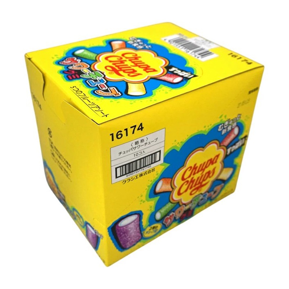【お菓子】『チュッパチャプス　サワーチューブグミ　1箱上代￥158×10個入』