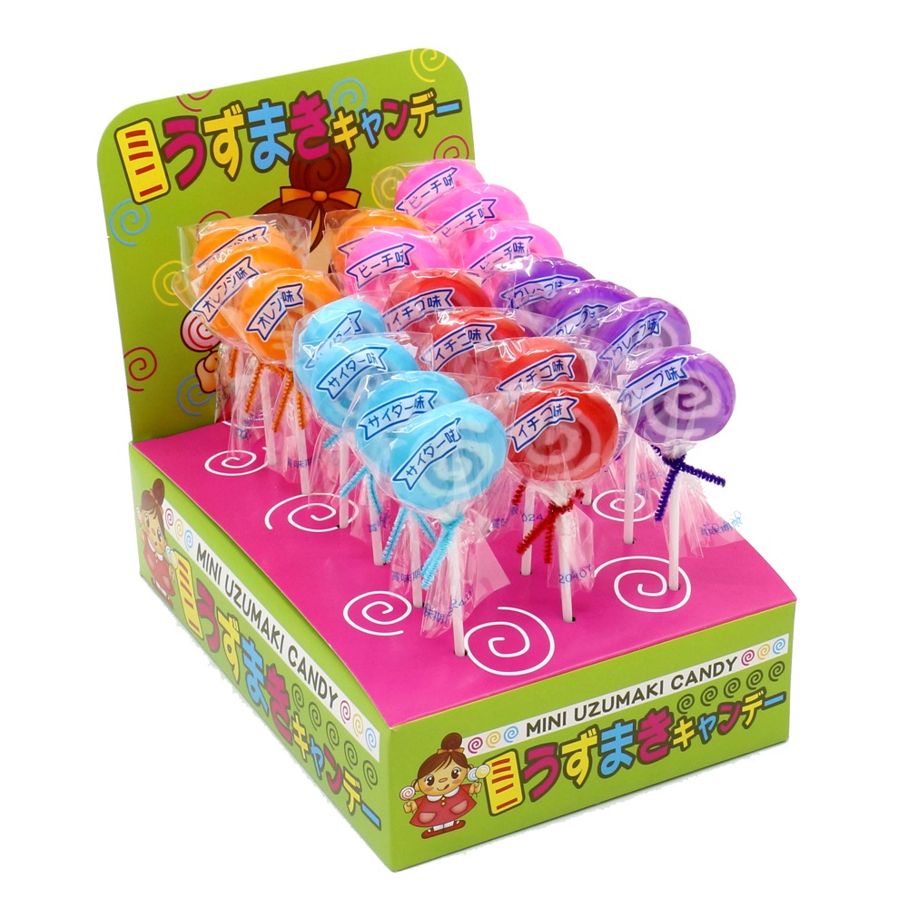 お菓子】『ミニうずまきキャンディー 上代￥60×20本入』＜5種アソート