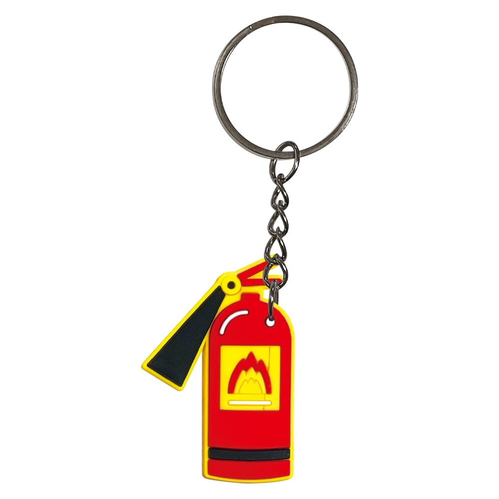 おもちゃ・景品】『消防ラバーキーホルダー』〈6種アソート