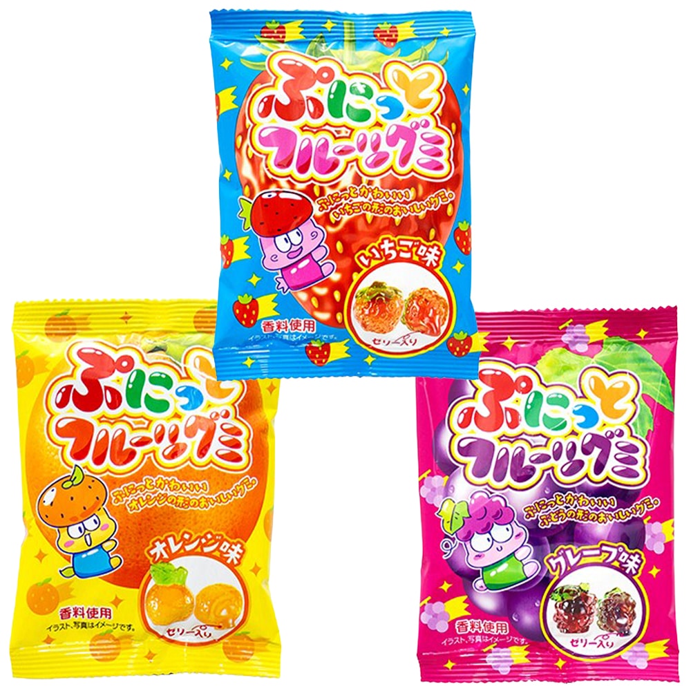 【お菓子】『ぷにっとフルーツグミ　上代￥40×24個入』＜グレープ＞
