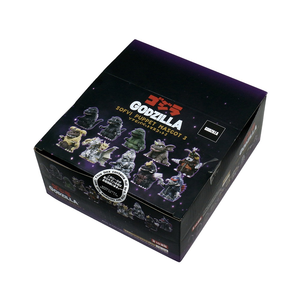 ゴジラ ソフビパペットマスコット BOX ゴジラ ソフビ パペット マスコットBOXセット ゴジラ ソフビパペット