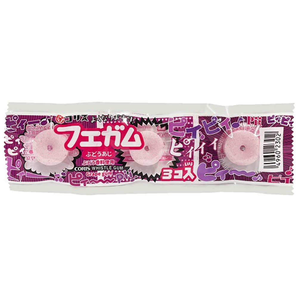 【お菓子】『フエガム 1箱上代¥30×30個入』<ぶどう味> | すべての商品 | ToyKidsWorld (トイキッズワールド)