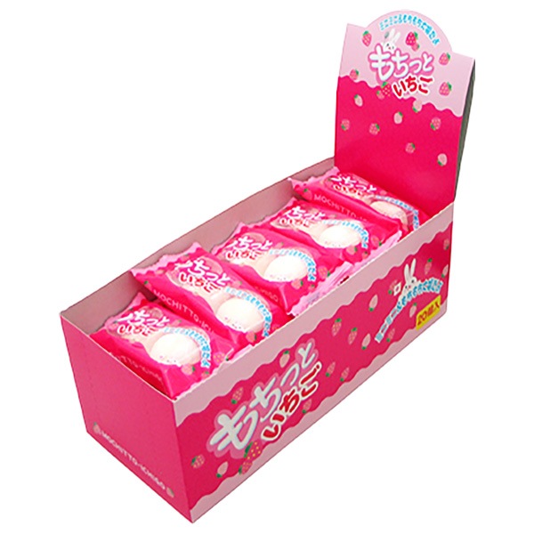 未使用　平成　レトロ　いちご牛乳　こぱむだ　ソックタッチ　ぴたっとそっくす お菓子】『もちっといちご 上代￥40×20個入』 | お菓子,駄菓子系