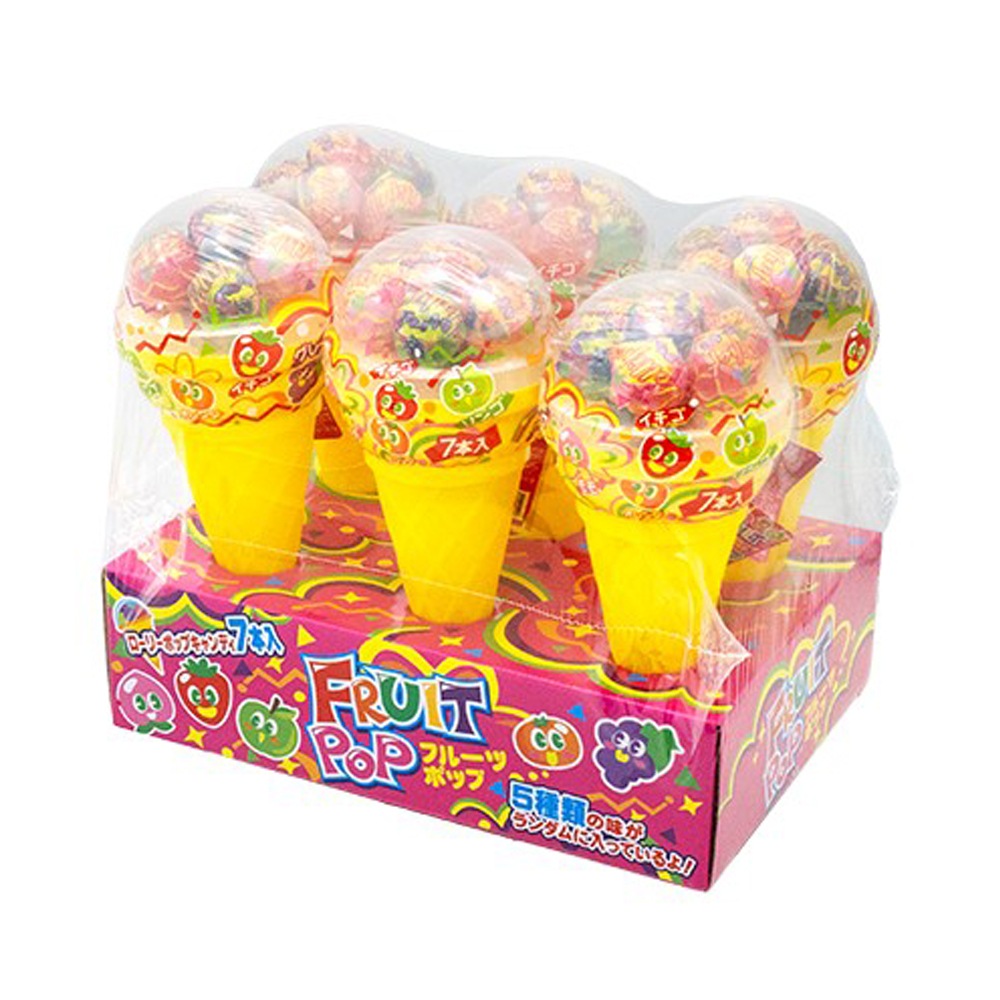 お菓子】『フルーツポップ 1セット上代￥250×6個入』 ～棒付き