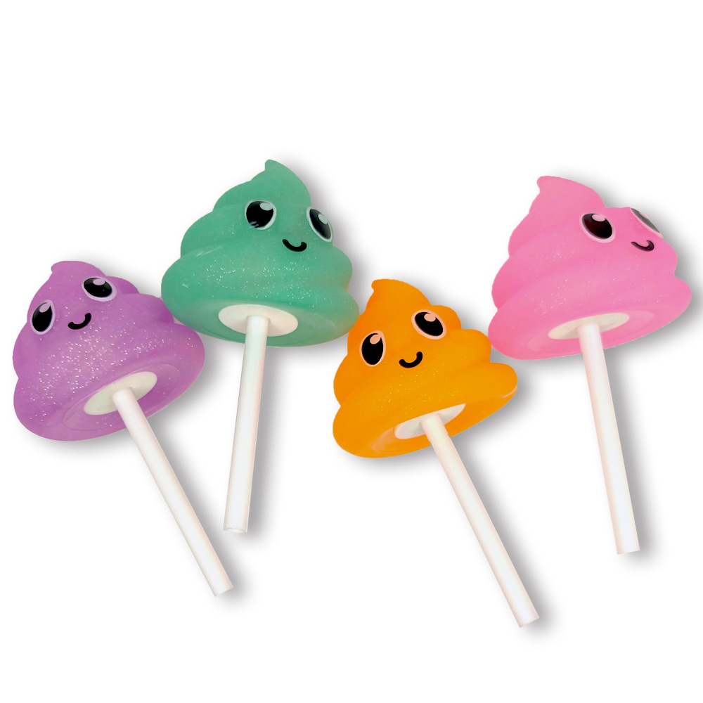 【光るおもちゃ】『ピカピカキャンディうんち棒』<4色アソート>