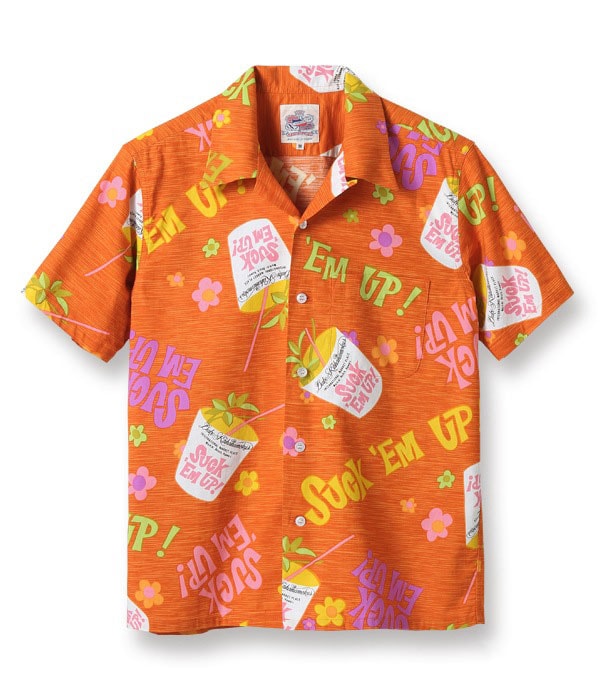 Lot No. DK38084 / DUKE KAHANAMOKU COTTON HAWAIIAN SHIRT SUCK EM UP!