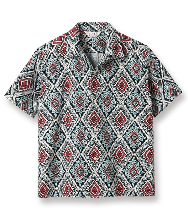 その他 STAR EXTRA Lot No. SH38386 / BROAD COTTON OPEN SHIRT “GEOMETRIC DIAMOND