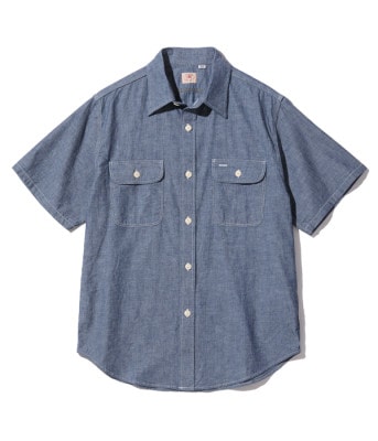 Lot No. SC37941 / BLUE CHAMBRAY WORK SHIRT (SHORT SLEEVE)