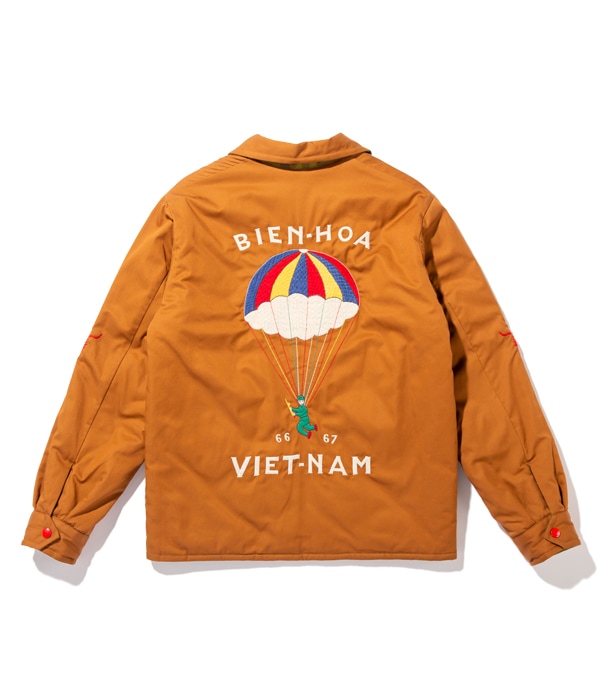 Lot No. TT14656-138 / Mid 1960s Style Reversible Vietnam Jacket PARACHUTE  VIETNAM MAP (BROWN)