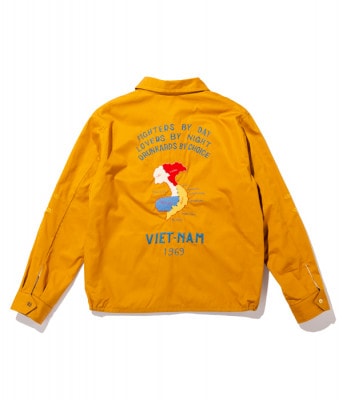 Lot No. TT14654-157 / Late 1960s Style Cotton Vietnam Jacket ��VIETNAM MAP�� (MUSTARD)